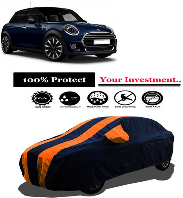 Amexride Car Cover For Mini Cooper Cooper 5 DOOR D (With Mirror Pockets)(Orange)