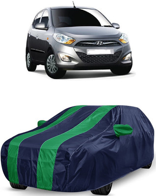 ANTOFY Car Cover For Hyundai i10 Magna 1.1L (With Mirror Pockets)(Green, Blue)