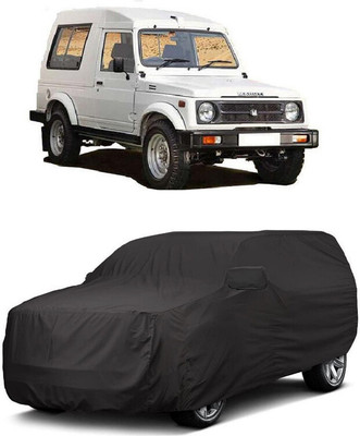 ANTOFY Car Cover For Maruti Suzuki Gypsy King (With Mirror Pockets)(Grey)