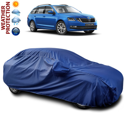 CODOKI Car Cover For Skoda Octavia Combi (With Mirror Pockets)(Blue)
