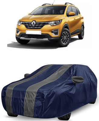 ANTOFY Car Cover For Renault Triber RXL (With Mirror Pockets)(Grey, Blue)