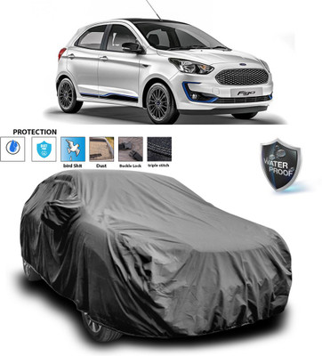 PAGORA Car Cover For Ford Figo (With Mirror Pockets)(Grey)