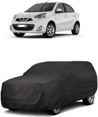 ANTOFY Car Cover For Nissan Micra XL (With Mirror Pockets)(Grey)