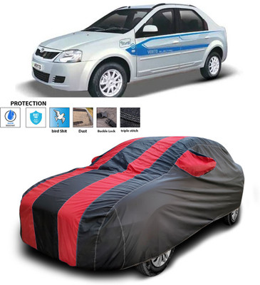 PAGORA Car Cover For Mahindra e-Verito (With Mirror Pockets)(Red)