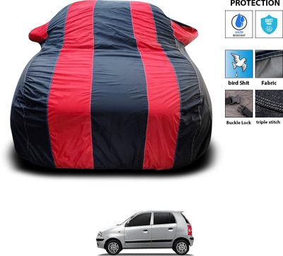 PAGORA Car Cover For Hyundai Santro Xing (With Mirror Pockets)(Red)
