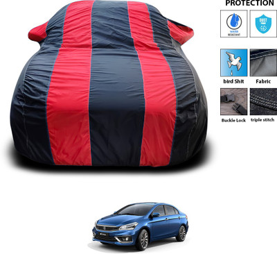 PAGORA Car Cover For Maruti Suzuki Ciaz (With Mirror Pockets)(Red)