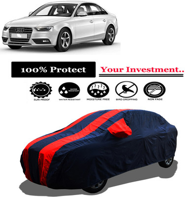 Amexride Car Cover For Audi A4 8E2 1.8 TFSI (With Mirror Pockets)(Red)