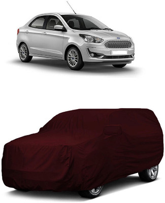 ANTOFY Car Cover For Ford Figo Aspire Titanium Plus Diesel (With Mirror Pockets)(Maroon)