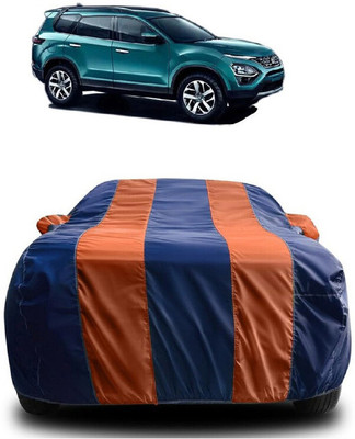 SUGASHRI Car Cover For Tata Buzzard (Gravitas) (With Mirror Pockets)(Orange, Blue)
