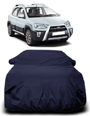Autoprime Car Cover For Toyota Etios Cross 1.4L GD Diesel (With Mirror Pockets)(Blue)