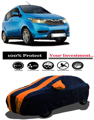 Amexride Car Cover For Mahindra e2oPlus P4 (With Mirror Pockets)(Orange)