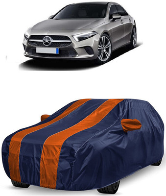 ANTOFY Car Cover For Mercedes Benz A-Class Sedan (With Mirror Pockets)(Orange, Blue)