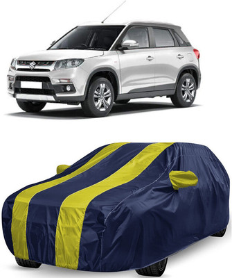 ANTOFY Car Cover For Maruti Suzuki Grand Vitara VDi (With Mirror Pockets)(Yellow, Blue)