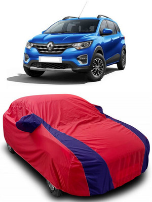 ANTOFY Car Cover For Renault Triber RXZ (With Mirror Pockets)(Red, Blue)