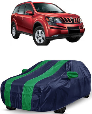 ANTOFY Car Cover For Mahindra XUV500 W8 AWD (With Mirror Pockets)(Green, Blue)