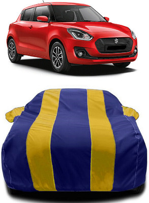 Autoprime Car Cover For Maruti Suzuki Swift AMT VDI (With Mirror Pockets)(Yellow, Blue)