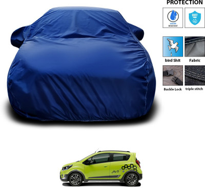 CODOKI Car Cover For Chevrolet Beat (With Mirror Pockets)(Blue)