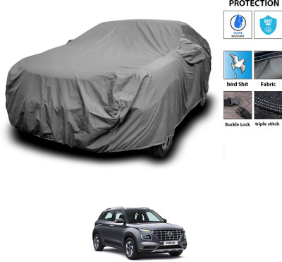CODOKI Car Cover For Hyundai Venue (With Mirror Pockets)(Grey)