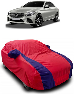 ANTOFY Car Cover For Mercedes Benz C-Class Prime C 220d Diesel (With Mirror Pockets)(Red, Blue)