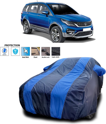 GOSHIV-car and bike accessories Car Cover For Tata Hexa (With Mirror Pockets)(Blue)