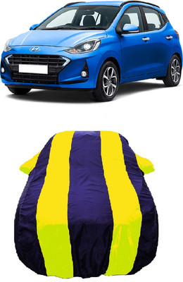Wegather Car Cover For Hyundai Grand i10 (With Mirror Pockets)(Yellow)