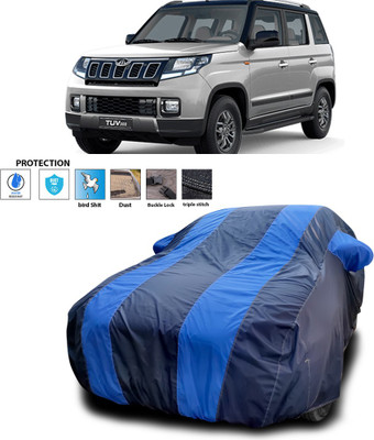 PAGORA Car Cover For Mahindra TUV300 (With Mirror Pockets)(Blue)