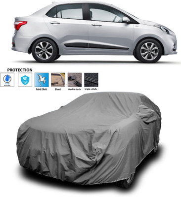 PAGORA Car Cover For Hyundai Xcent (With Mirror Pockets)(Grey)