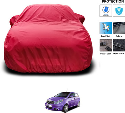 PAGORA Car Cover For Tata Vista (With Mirror Pockets)(Maroon)