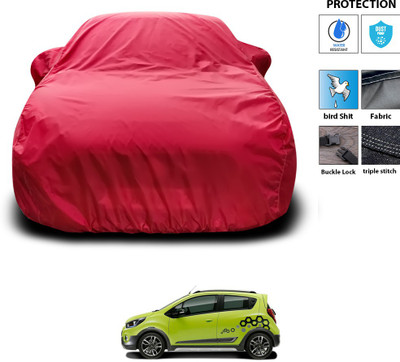 PAGORA Car Cover For Chevrolet Beat (With Mirror Pockets)(Maroon)