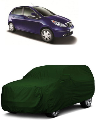 ANTOFY Car Cover For Tata Vista Tech (With Mirror Pockets)(Green)
