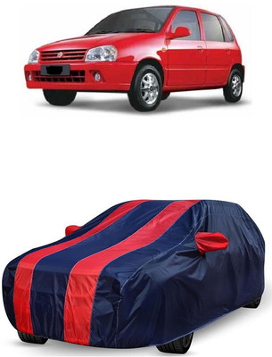ANTOFY Car Cover For Maruti Suzuki Zen 0.8L (With Mirror Pockets)(Red, Blue)