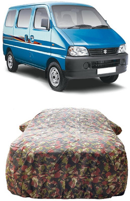 Wegather Car Cover For Maruti Suzuki Eeco (With Mirror Pockets)(Multicolor)