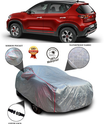 PAGORA Car Cover For Kia Sonet (With Mirror Pockets)(Silver)