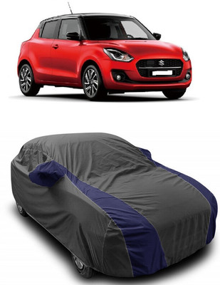 ANTOFY Car Cover For Maruti Suzuki Swift AMT VXI Petrol (With Mirror Pockets)(Grey, Blue)