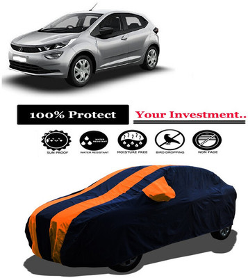 Amexride Car Cover For Tata Altroz XT Diesel (With Mirror Pockets)(Orange)