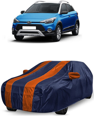 ANTOFY Car Cover For Hyundai i20 Active 1.2 S (With Mirror Pockets)(Orange, Blue)