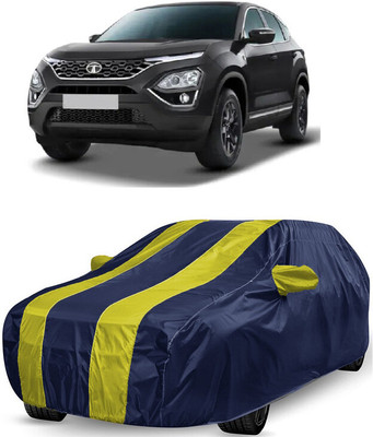 ANTOFY Car Cover For Tata Harrier XZ Dark Edition Diesel (With Mirror Pockets)(Yellow, Blue)