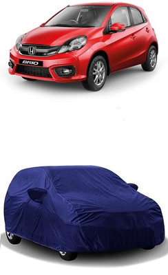ATBROTHERS Car Cover For Honda Brio (Without Mirror Pockets)(Blue)