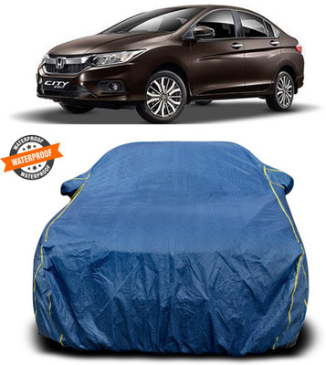 PAGORA Car Cover For Honda City i-Dtec (With Mirror Pockets)(Blue)