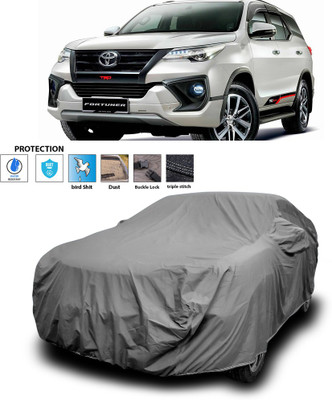 PAGORA Car Cover For Toyota New Fortuner (With Mirror Pockets)(Grey)
