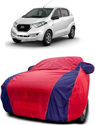 Autoprime Car Cover For Datsun Redi GO T Option (With Mirror Pockets)(Red, Blue)