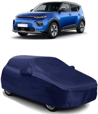 SUGASHRI Car Cover For Kia Soul EV (With Mirror Pockets)(Blue)