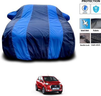 GOSHIV-car and bike accessories Car Cover For Datsun Redi GO AMT 1.0 (With Mirror Pockets)(Blue)
