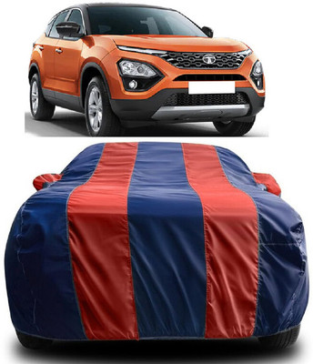 SUGASHRI Car Cover For Tata Harrier XZ Dual Tone Diesel (With Mirror Pockets)(Red, Blue)