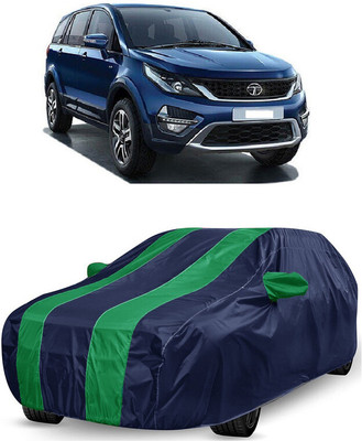 ANTOFY Car Cover For Tata Hexa (With Mirror Pockets)(Green, Blue)