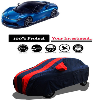 Amexride Car Cover For Pininfarina Battista GT Hypercar (With Mirror Pockets)(Red)