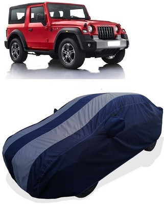 Coxtor Car Cover For Mahindra Thar (With Mirror Pockets)(Grey)
