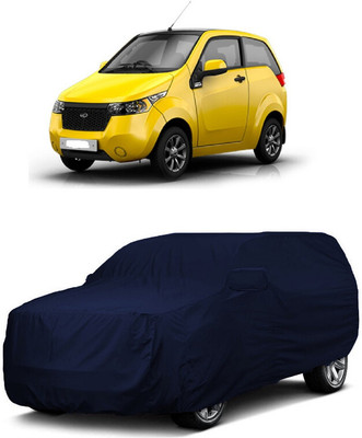 ANTOFY Car Cover For Mahindra Reva E2O T2 (With Mirror Pockets)(Blue)