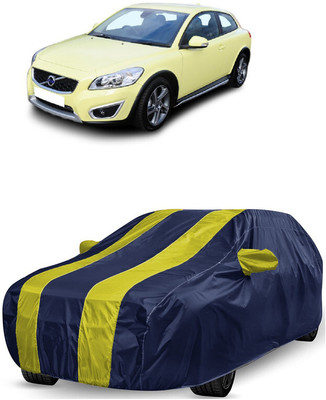 ANTOFY Car Cover For Volvo C30 1.6d D2 (With Mirror Pockets)(Yellow, Blue)