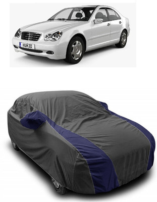 ANTOFY Car Cover For Mercedes Benz C-Class W203 (With Mirror Pockets)(Grey, Blue)